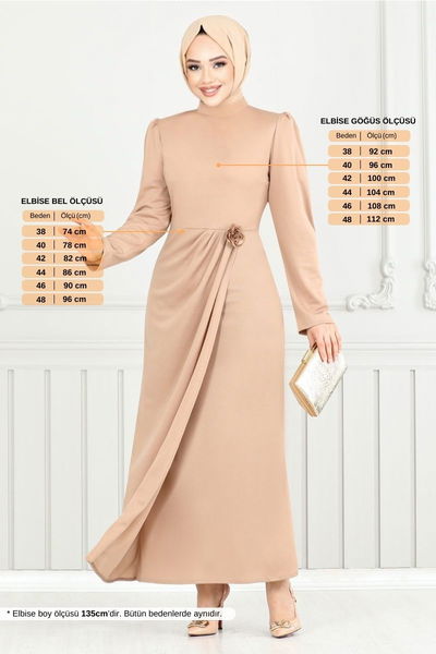 MRV A.L.G. - Rose Detail Stylish Dress 0401ALG1079-M Vision - 351207