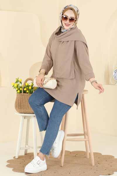 N.F.C. - Şal Aksesuarlı Selanik Tunik 4553NFC1010-MS Vizyon - 415681