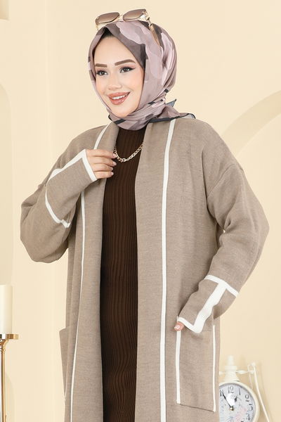 B.R.Z - Şal Yaka Triko Hırka 7065BRZ597-MS Vizyon - 416145