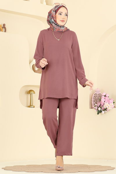 B.M.R. - Salaş Uzun 2 li Takım 5008BM387-MS Koyu Gül Kurusu - 429897