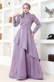 MDY - Satin Evening dress BOOTS4958 Lilac