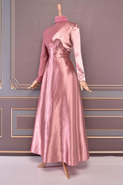 ASM - Satiné Robe de soirée Poudre LM2539 - 313633