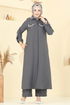 Şerit Detay Tesettür Takım 2710SL432-MS Antrasit - Thumbnail