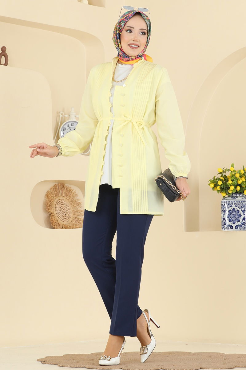 Shirt 299ASN888-MS Light Lemon Yellow
