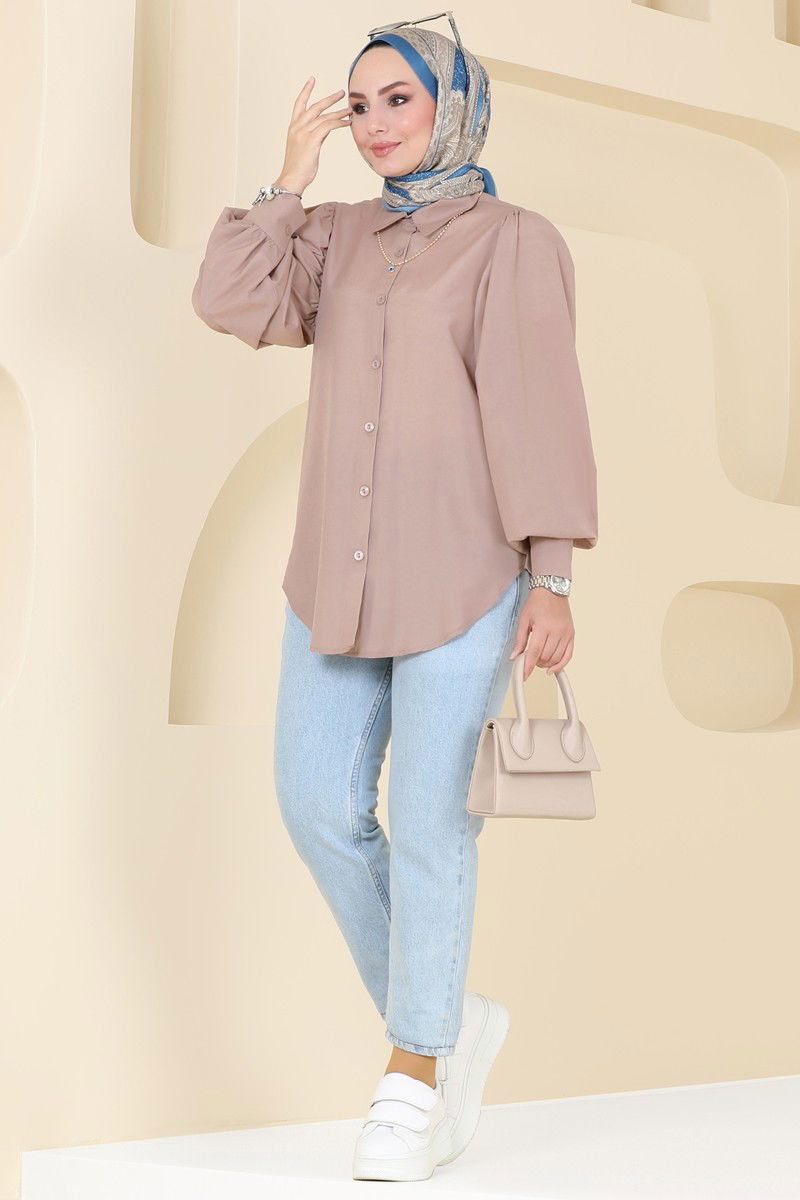 قميص بيج 3025KTR750-MS