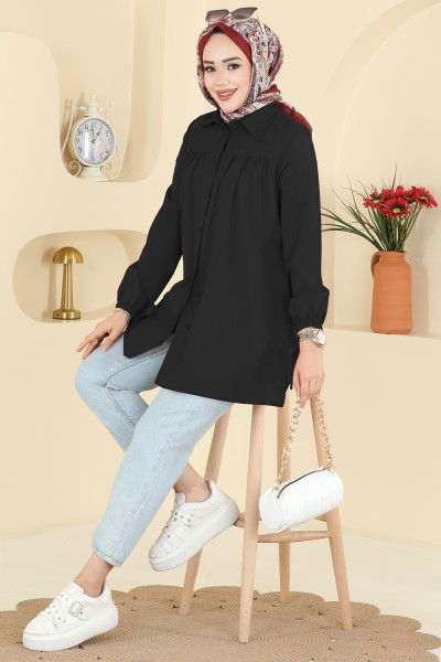 A.S.N. - Shirt 337ASN888-MS Black