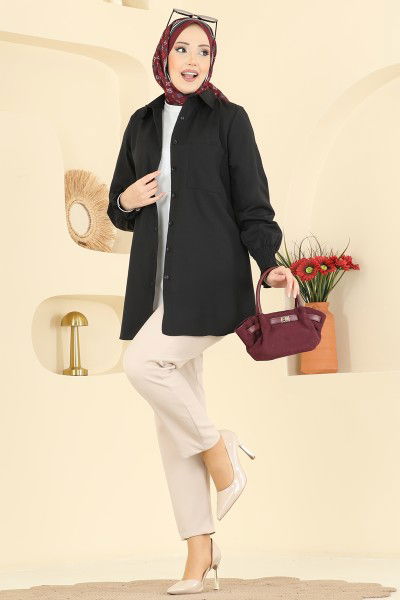 A.S.N. - Shirt 338ASN888-MS Black