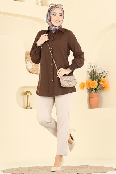 A.S.N. - Shirt 338ASN888-MS Brown