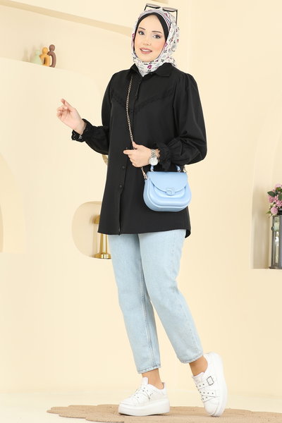 A.S.N. - Shirt 341ASN888-MS Black - 425921