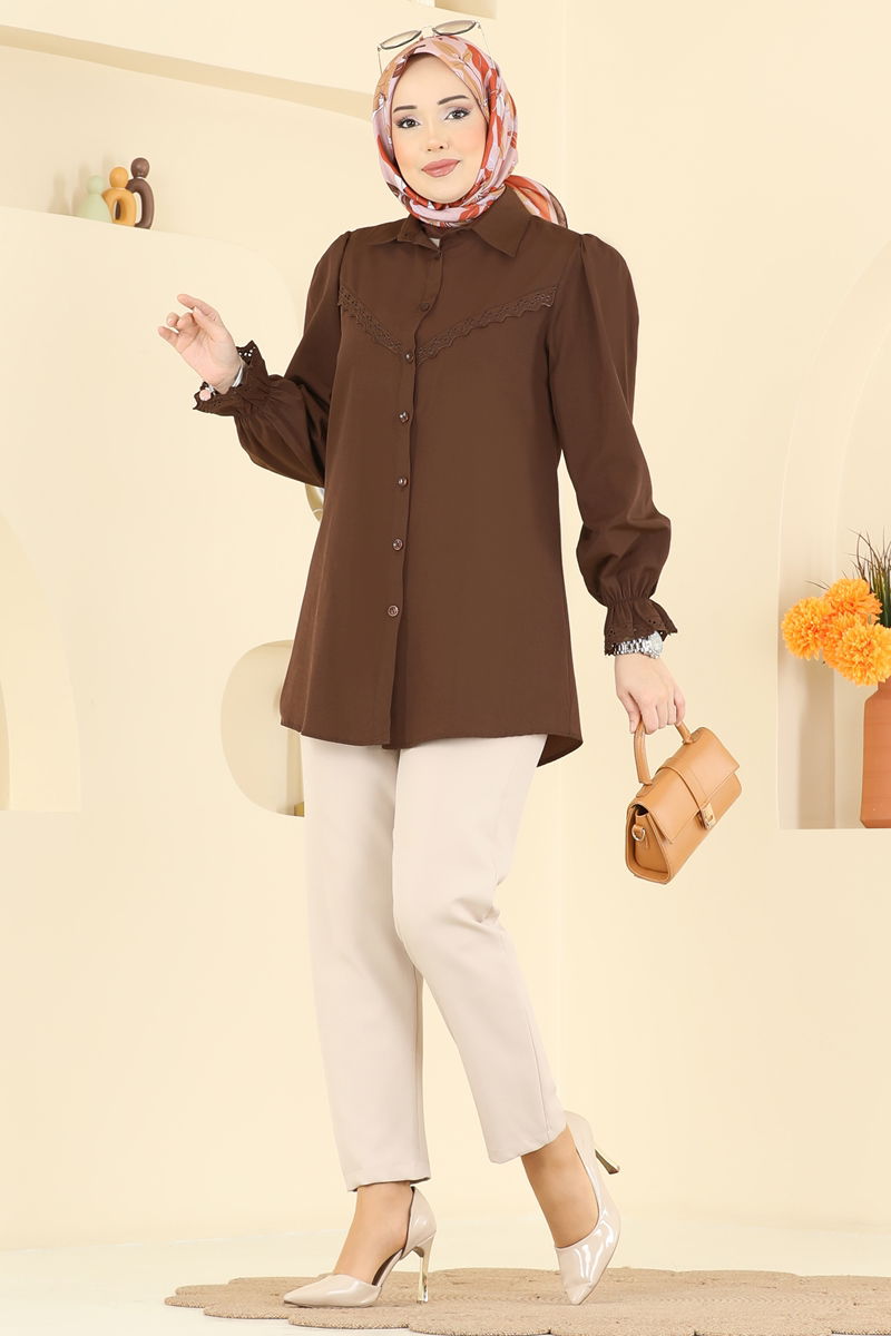 Shirt 341ASN888-MS Brown
