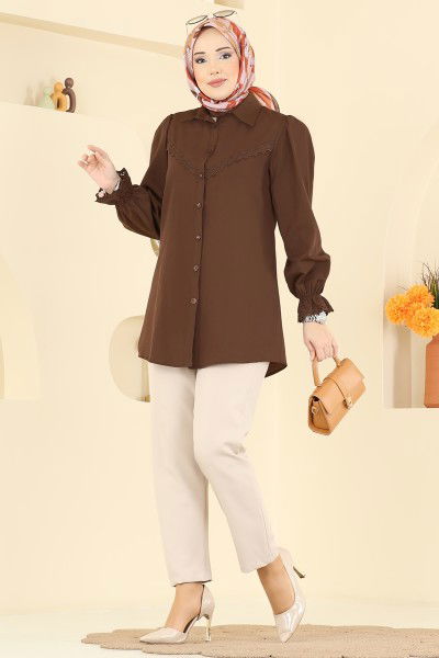 A.S.N. - Shirt 341ASN888-MS Brown