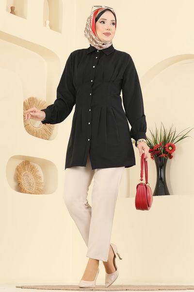 A.S.N. - Shirt 500ASN888-MS Black - 421010