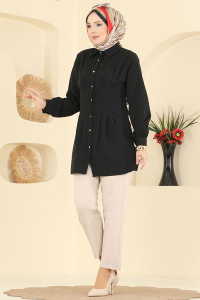 A.S.N. - Shirt 500ASN888-MS Black - 421011