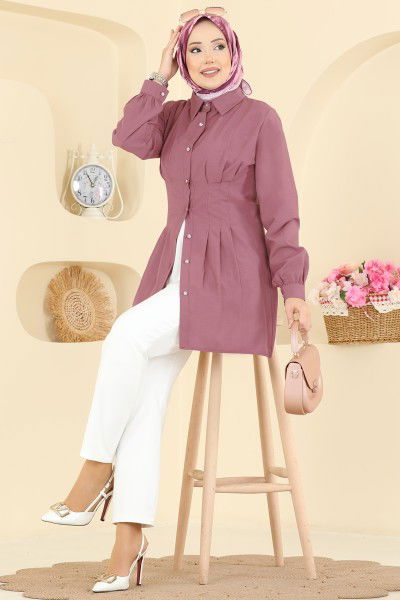 A.S.N. - Shirt 500ASN888-MS Dark Rose Dusky