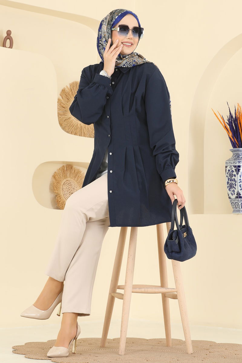 Shirt 500ASN888-MS Navy Blue