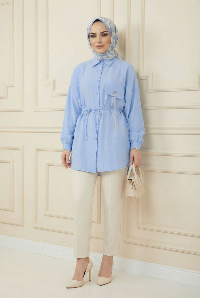 Shirt 5336NFC915-M Baby Blue