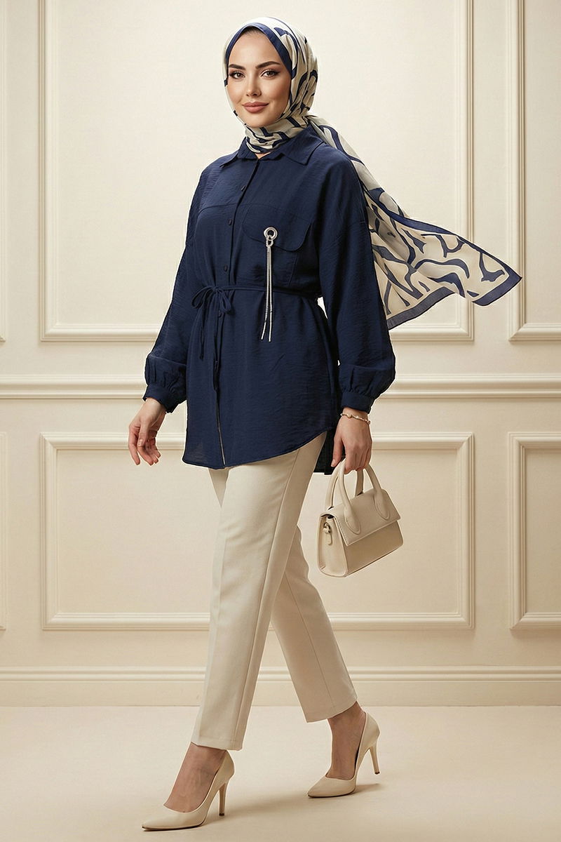 Shirt 5336NFC915-M Navy Blue