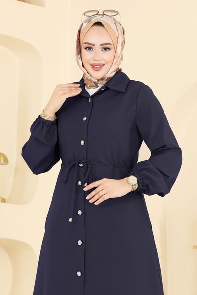 S.L. - Şık Düğmeli Dabıl Takım 2773SL432-MS Laci - 416898