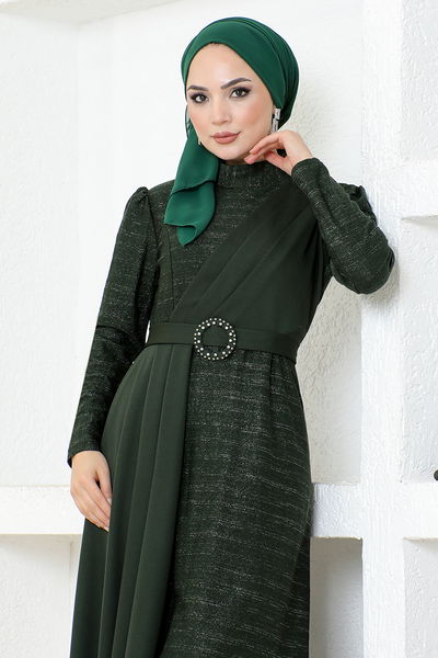 ASM - Simli Abiye ASM2538 Haki - 340984