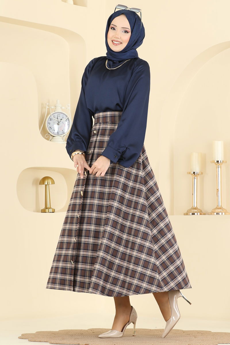 Skirts 3267HBS856-MS Pattern 1 Brown & Vision
