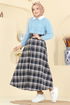 Skirts 3267HBS856-MS Pattern 2 Navy Blue - Thumbnail