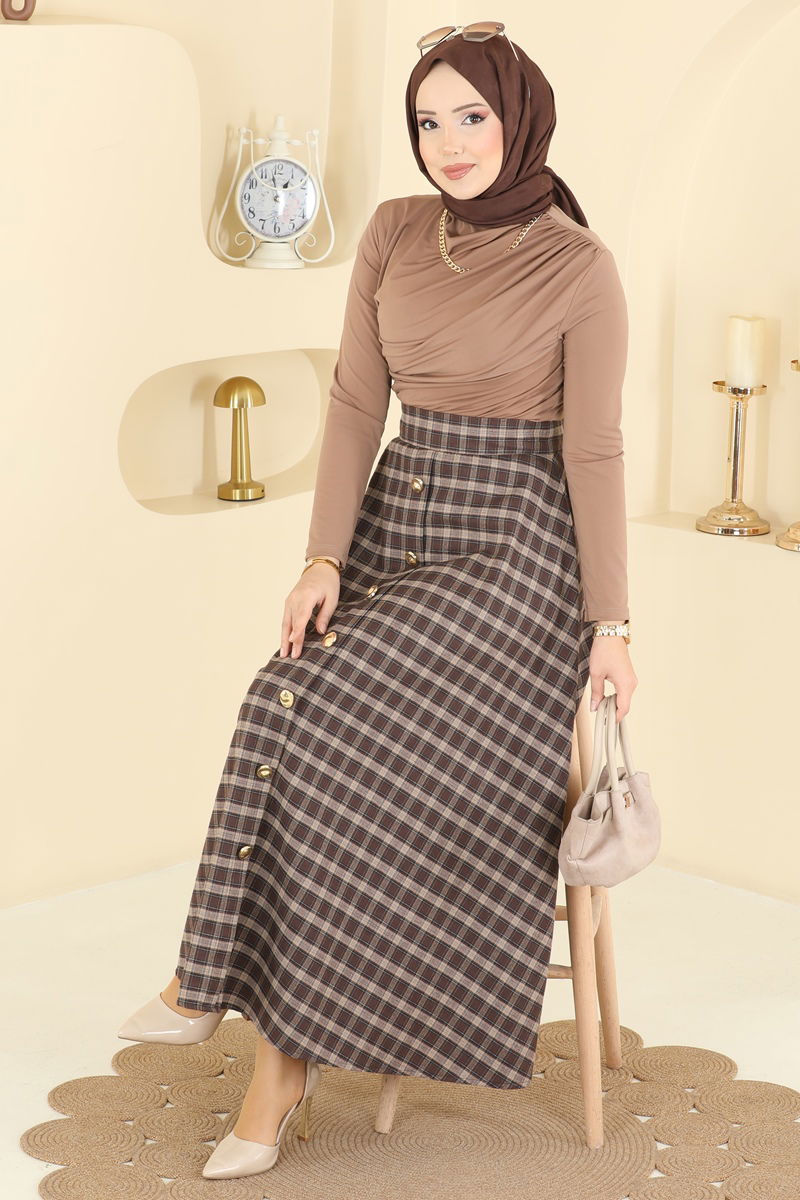 Skirts 3267HBS856-MS Pattern 3 Vision&Brown
