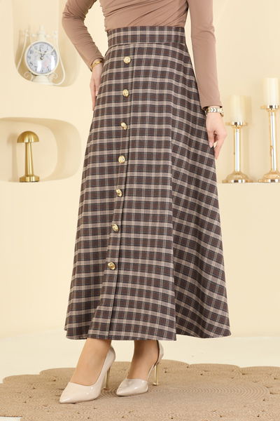 H.B.S. - Skirts 3267HBS856-MS Pattern 3 Vision&Brown - 424147