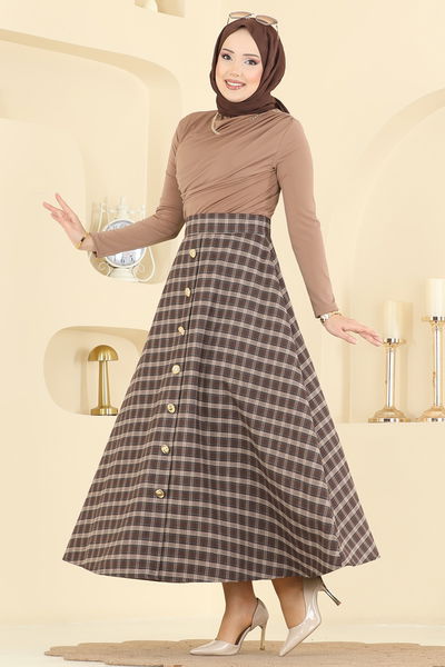 H.B.S. - التنانير المخطط 3 بني فاتح & بني 3267HBS856-MS - 424146