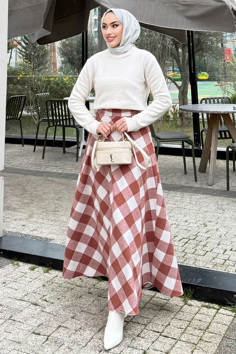 Skirts 4700ALGK1170-MS Pattern 1 Salmon