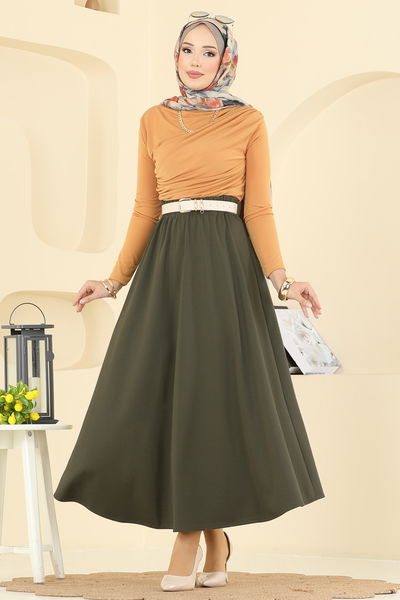 E.R.K. - Skirts 5014ERK1158-MS Khaki - 410070