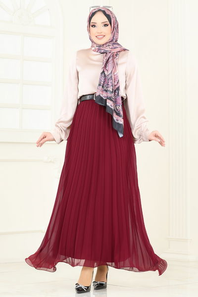 B.İ.S.S.K. - Skirts 6202BSK463-MS Burgundy - 370264