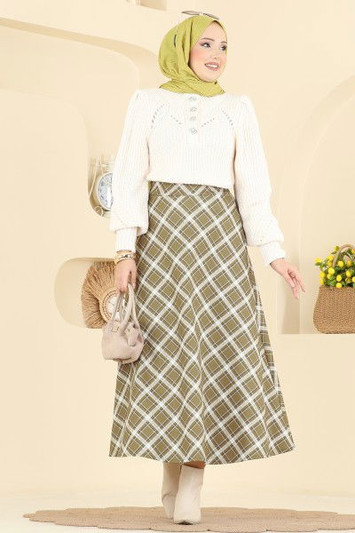 T.E.G. - Skirts 8034TEG847-MS Oil Green