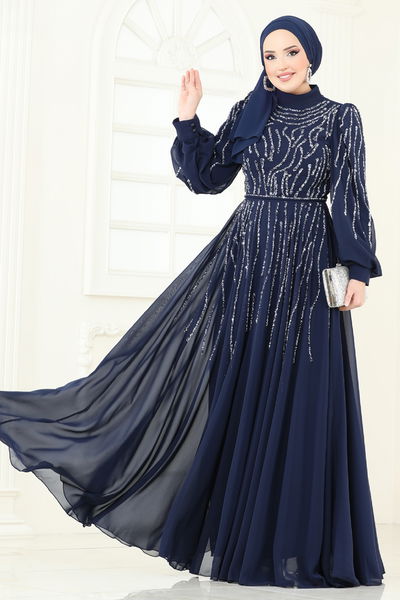 D.M.N. - SUAL Taş Detaylı Abiye 4992D170-MS Laci - 360788