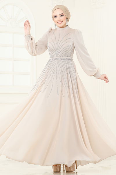 D.M.N. - SUAL Taş Detaylı Janjan Abiye 4953D170-MS Taş - 360555