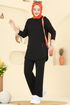 Taş Detaylı İkili Takım 2728AYD574-MS Siyah - Thumbnail