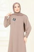 Taş Detaylı Şık Elbise 3077HBS856-MS Vizyon - Thumbnail