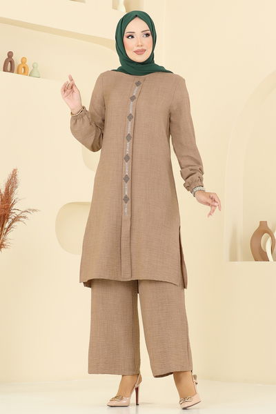 D.V.L. - Taş Detaylı Sofia Takım 445DVL817-MS Vizyon - 386716