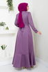 The Belt The Stone Detailed Dress 4445KTR927-M Lilac - Thumbnail