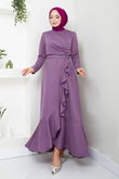 MRV K.T.R. - The Belt The Stone Detailed Dress 4445KTR927-M Lilac
