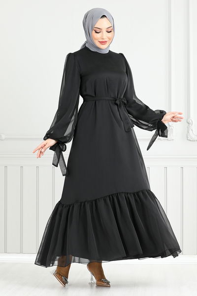 MRV E.N.D. - The Headline Laced Up Evening dress 5678END900-M Black - 352229