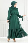 MRV E.N.D. - The Headline Laced Up Evening dress 5678END900-M Emerald