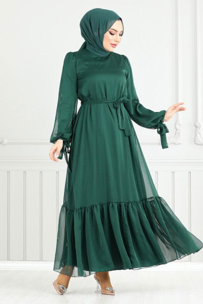 MRV E.N.D. - The Headline Laced Up Evening dress 5678END900-M Emerald