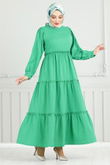 MRV T.B.O. - The Skirt Storied Seersucker Dress 3033TBO1101-M Green