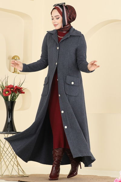 T.R.T. - معطف رمادي غامق 1983TRT545-MS - 416539