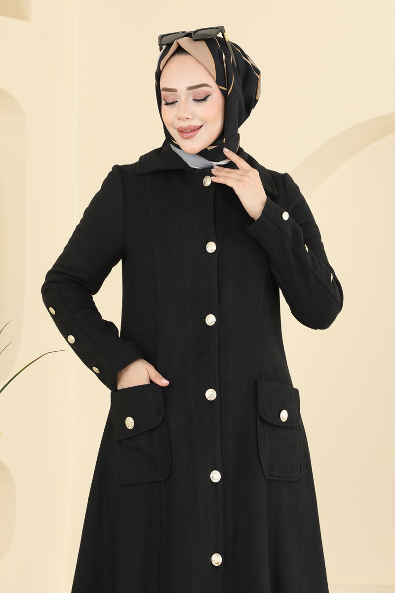 معطف أسود 1983TRT545-MS