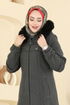 معطف رمادي غامق 2076OZT1013-MS - Thumbnail