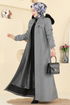 معطف رمادي 2076OZT1013-MS - Thumbnail