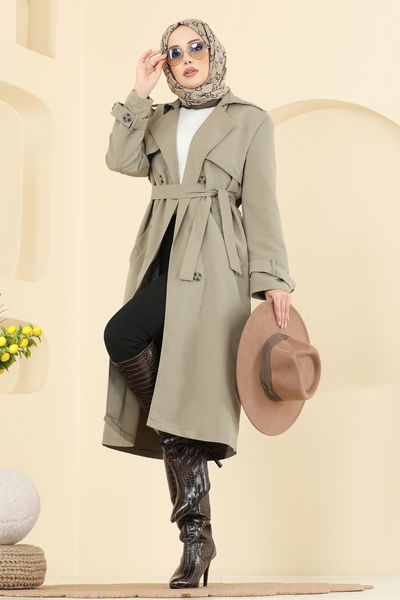 O.Z.T. - Trenchcoat 039OZT1013-MS Almond Green - 416787