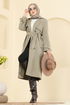 Trenchcoat 039OZT1013-MS Almond Green - Thumbnail