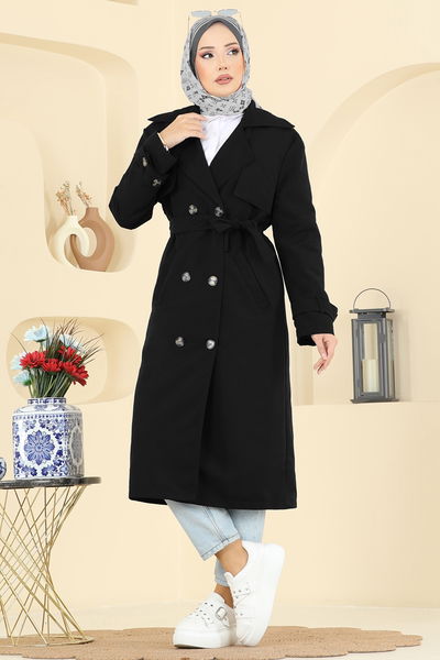 O.Z.T. - Trenchcoat 039OZT1013-MS Black - 416777